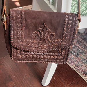 Suede Leather Handbag